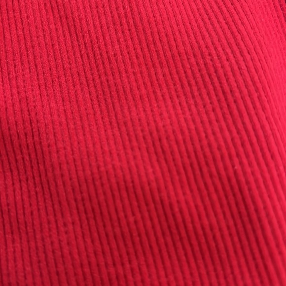 Red ribbed body suit - Picture 8 of 8